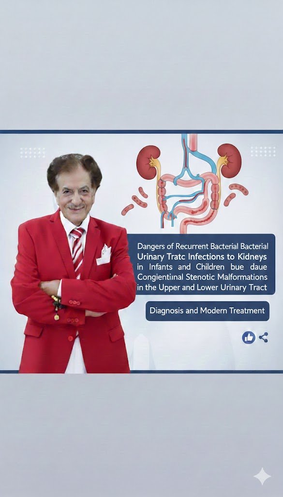 خطورة الإلتهابات البوليّة الجرثومية المتكرّرة على الكلى لدى الأطفال والرّضع بسبب التشوهات الخلقيّة التضيّقية في المسالك البولية العليا والسّفلى، تشخيصها وعلاجها الحديث