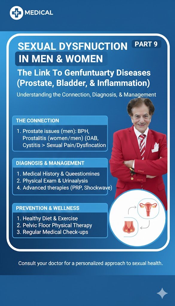 الضعف الجنسي لدى الرجل والمرأة وعلاقته بأمراض المنطقة الجنسية البروستاتا والمثانة و إلتهاباتها2 - مركز البروفيسور السامرائي الطبي في دبي استشاري المسالك البولية الضعف الجنسي لدى الرجل والمرأة وعلاقته بأمراض المنطقة الجنسية (البروستاتا والمثانة و إلتهاباتها)