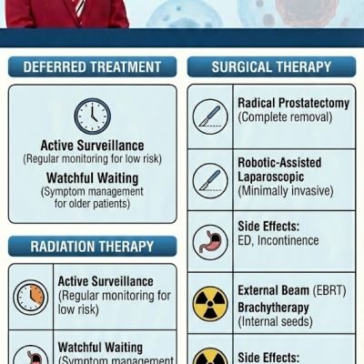 Prostate Cancer Treatment Deferred (active surveillance/watchful waiting), Surgical & Radiation Therapy Comprehensive Review Article Part 5