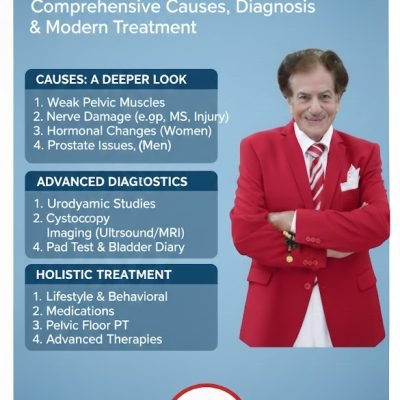 أسباب وتشخيص وعلاج مرض السلس البولي الإلحاحي والجهدي لدى المرأة والرجل