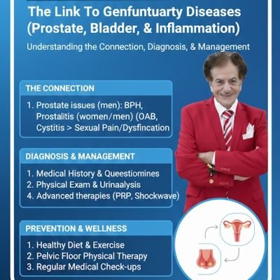 الضعف الجنسي لدى الرجل والمرأة وعلاقته بأمراض المنطقة الجنسية (البروستاتا والمثانة و إلتهاباتها)