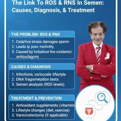 العقم وعلاقته بتراكم الجذور الحرة (ROS) و (RNS) في السائل المنوي أسبابها، تشخيصها وعلاجها